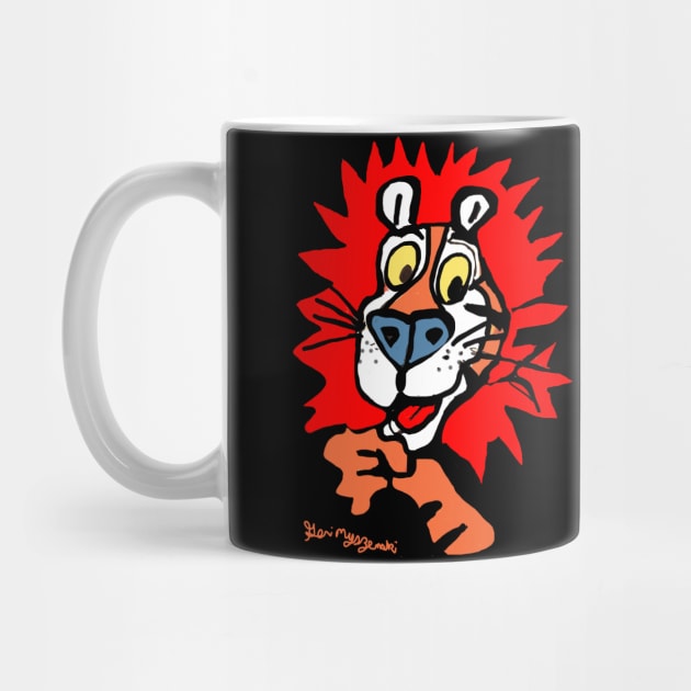 Tony The Tiger Frosted Flakes Mascot by TheArtQueenOfMichigan 